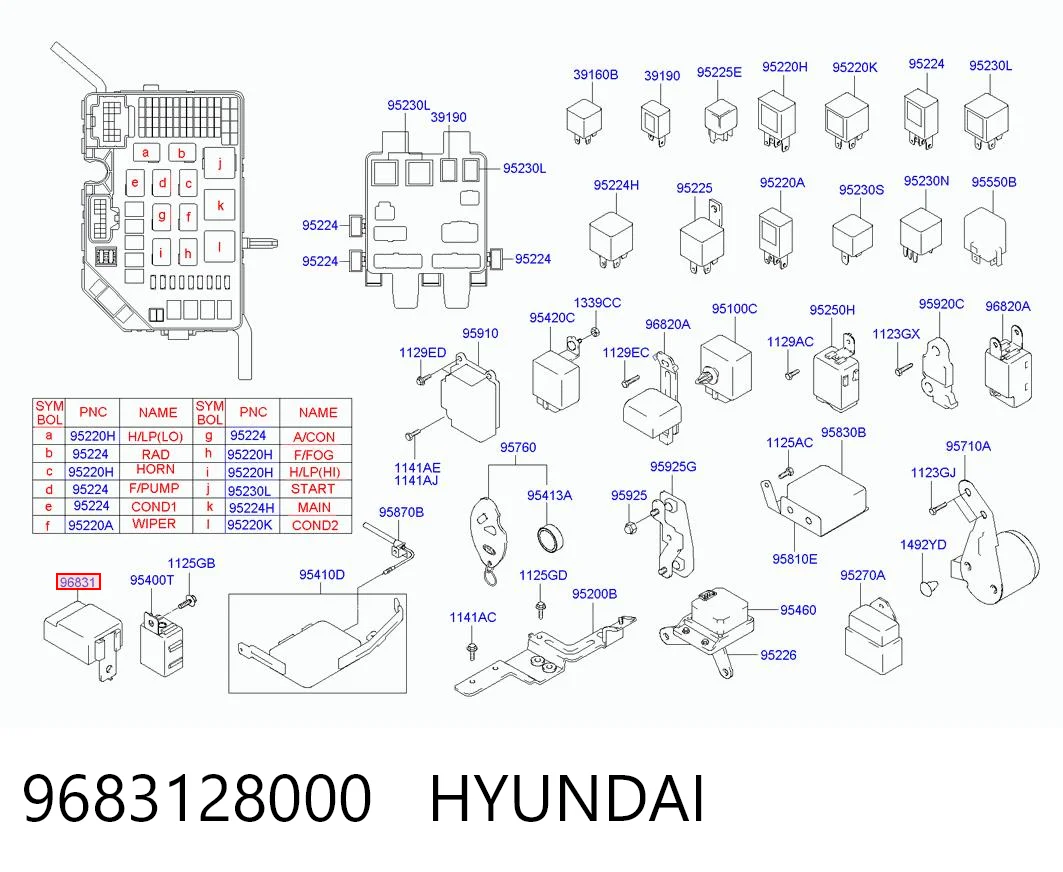 9683128000 Hyundai/Kia