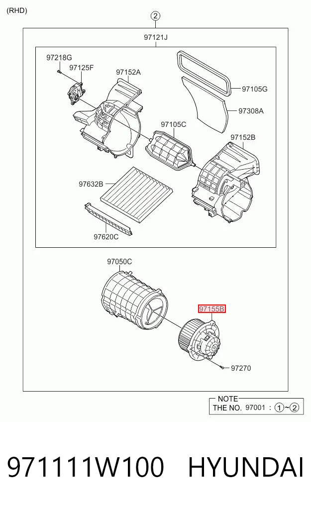 971111W100 Hyundai/Kia