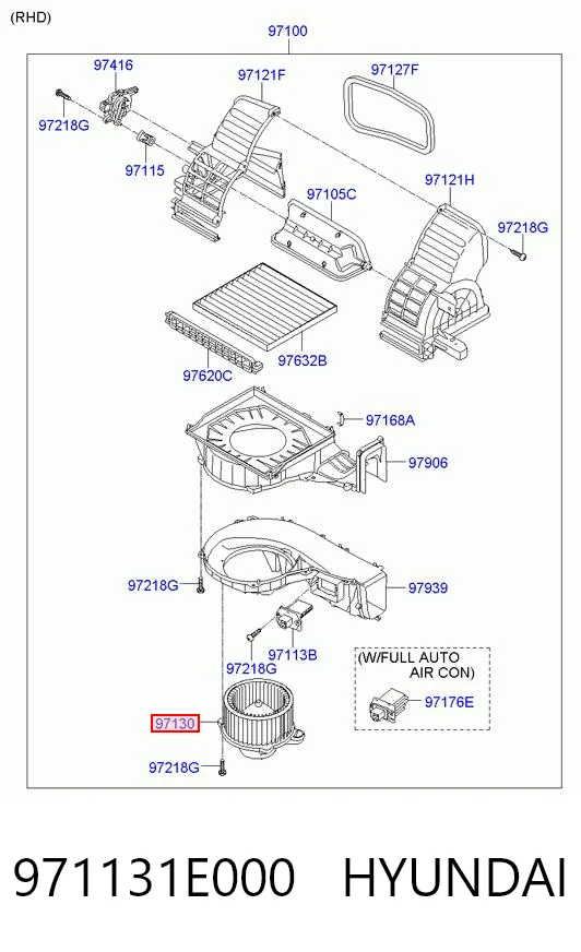 971131E000 Hyundai/Kia Silniczek wentylatora nagrzewnicy (ogrzewacza wnętrza)