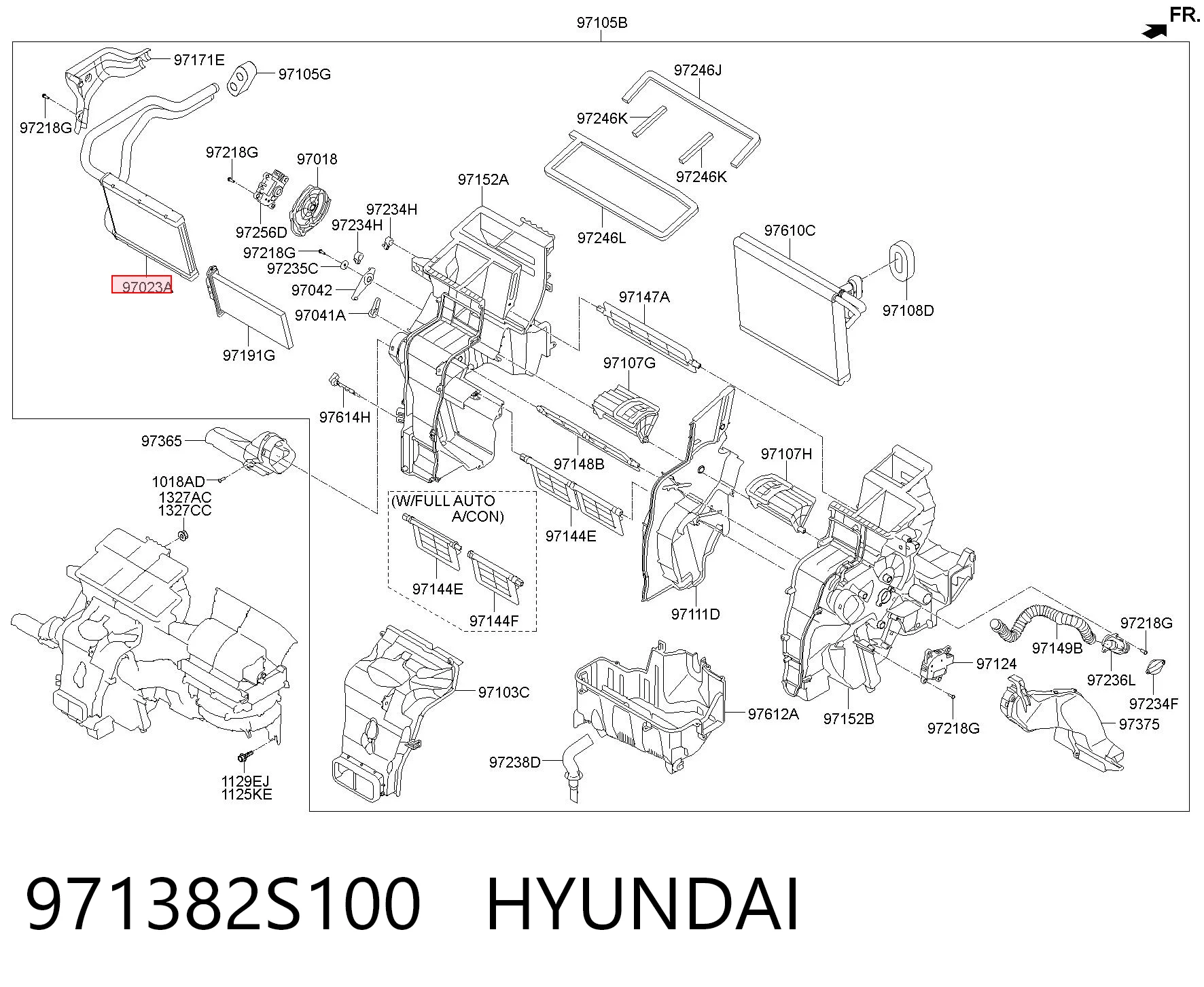 971382S100 Hyundai/Kia Chłodnica nagrzewnicy (ogrzewacza)