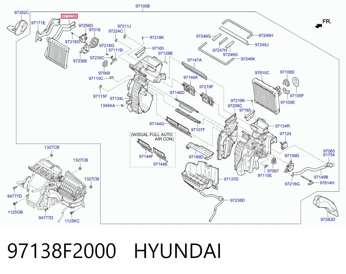 Chłodnica nagrzewnicy (ogrzewacza) do Hyundai Elantra VI AD