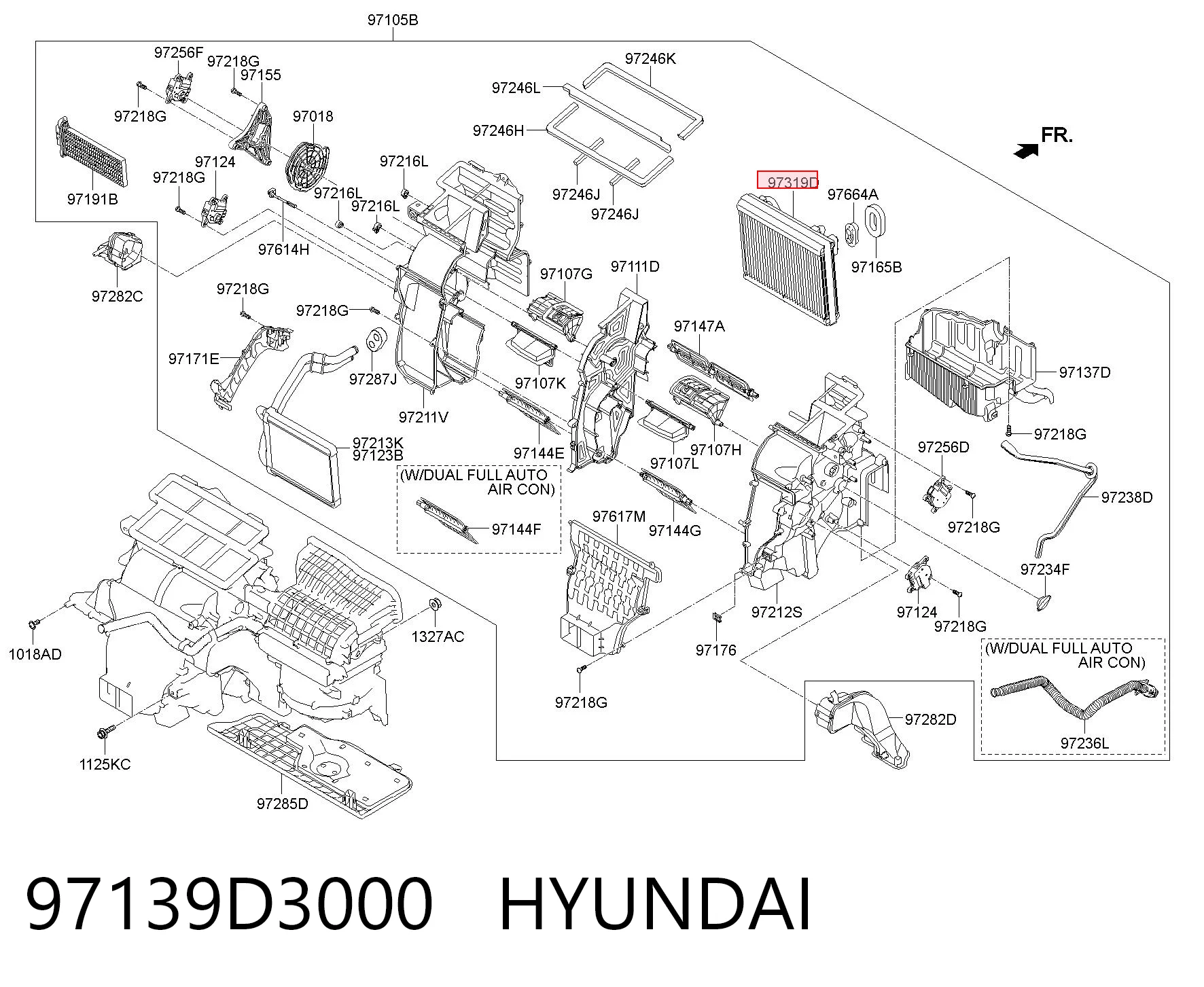 Parownik klimatyzacji do Hyundai Tucson III TL