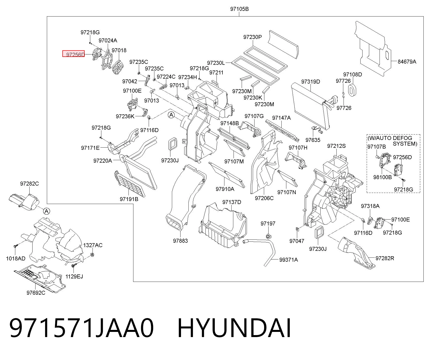 Silniczek klapy nagrzewnicy do Hyundai Accent IV RB