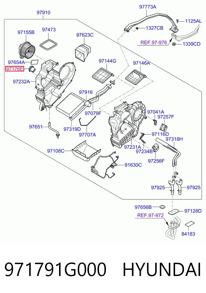 971791G000 Hyundai/Kia Rezystor wentylatora nagrzewnicy (ogrzewacza kabiny)