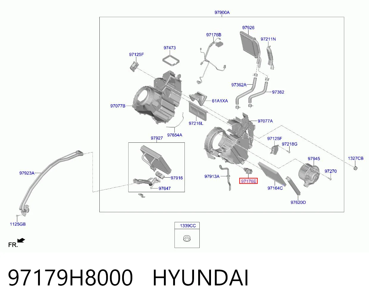 97179H8000 Hyundai/Kia Rezystor wentylatora nagrzewnicy (ogrzewacza kabiny)