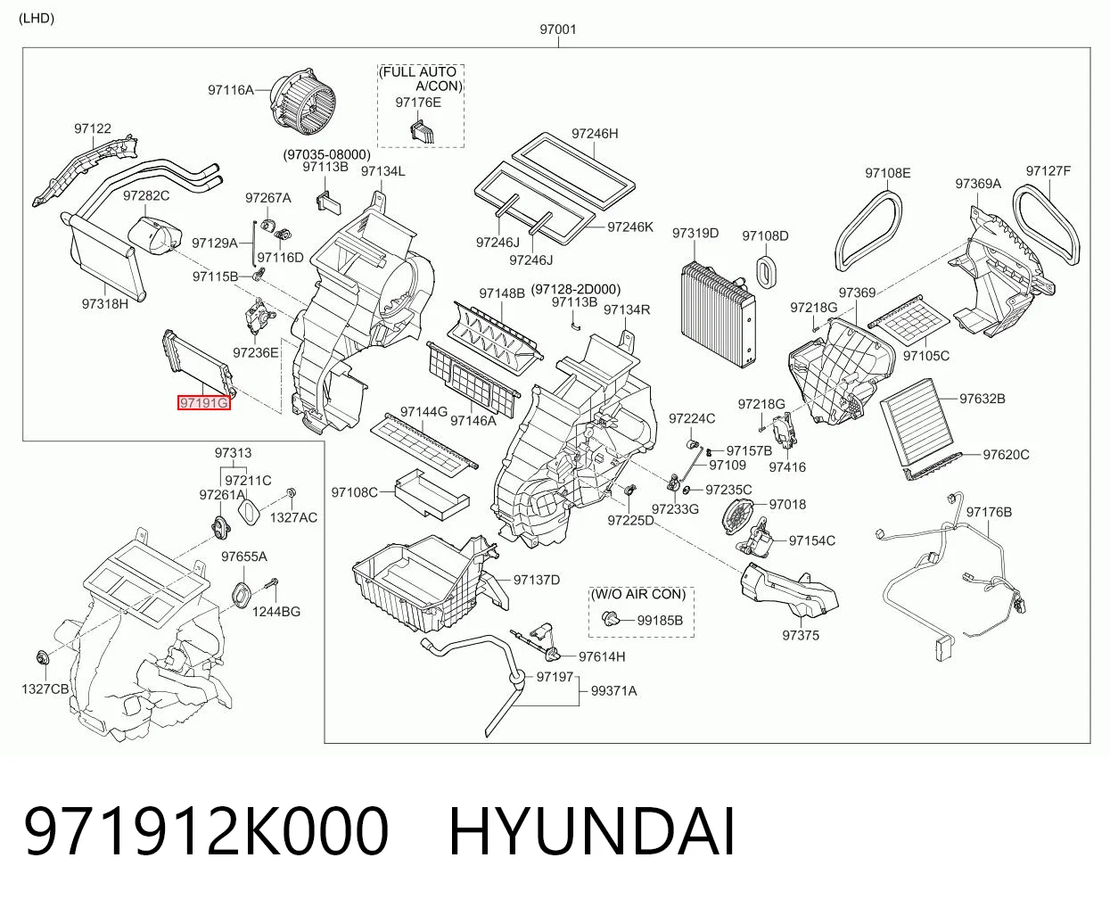 971912K000 Hyundai/Kia