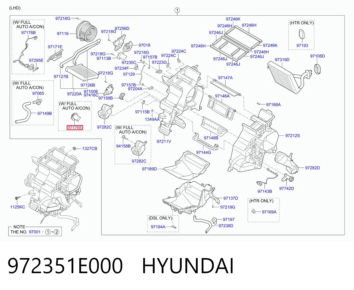 972351E000 Hyundai/Kia Rezystor wentylatora nagrzewnicy (ogrzewacza kabiny)