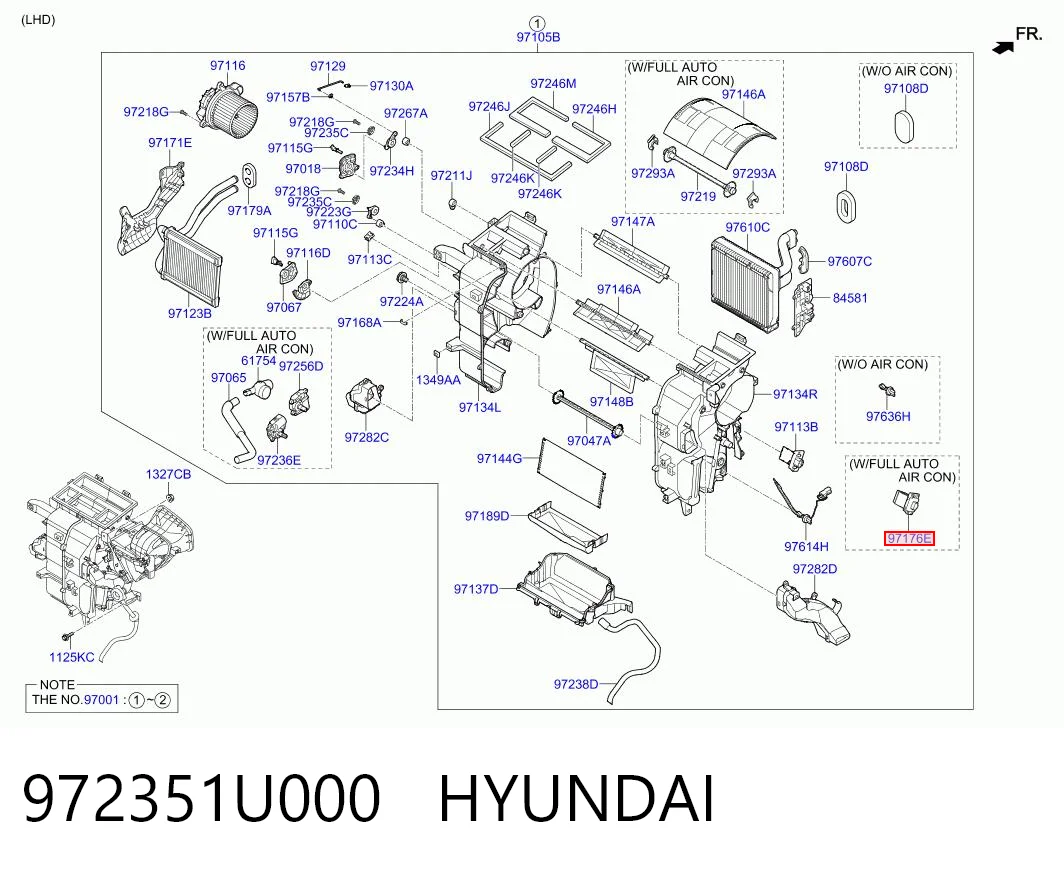 972351U000 Hyundai/Kia Rezystor wentylatora nagrzewnicy (ogrzewacza kabiny)
