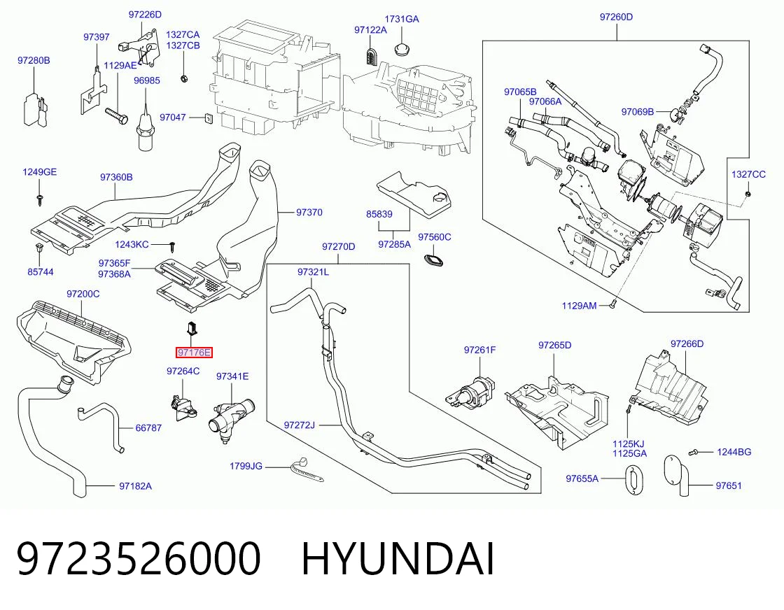 9723526000 Hyundai/Kia Rezystor wentylatora nagrzewnicy (ogrzewacza kabiny)