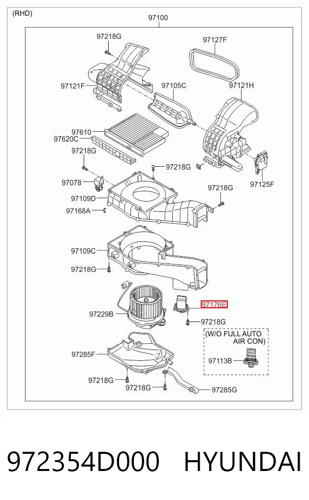 972354D000 Hyundai/Kia Rezystor wentylatora nagrzewnicy (ogrzewacza kabiny)