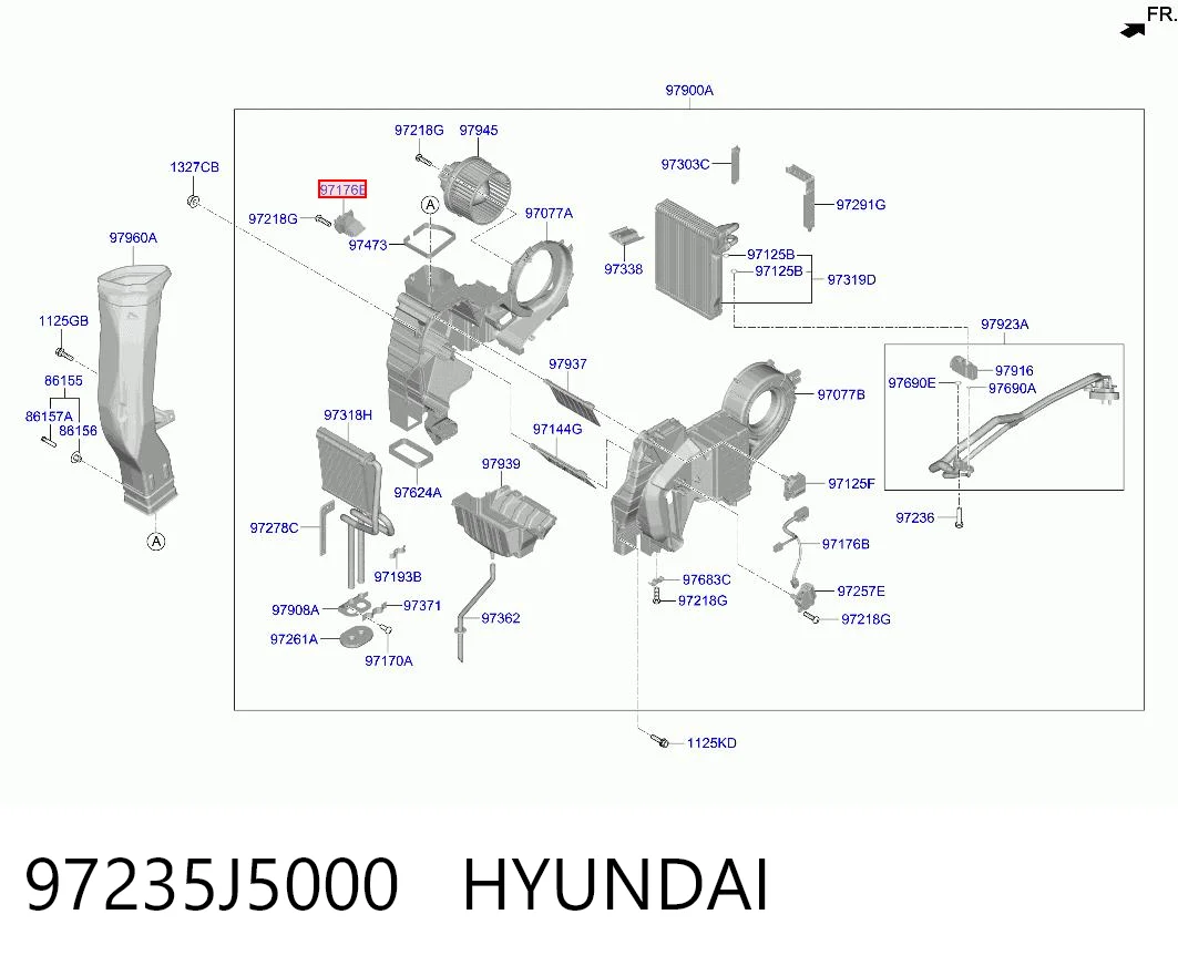 97235J5000 Hyundai/Kia Rezystor wentylatora nagrzewnicy (ogrzewacza kabiny)
