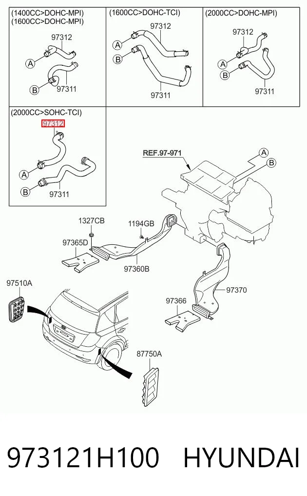 973121H100 Hyundai/Kia