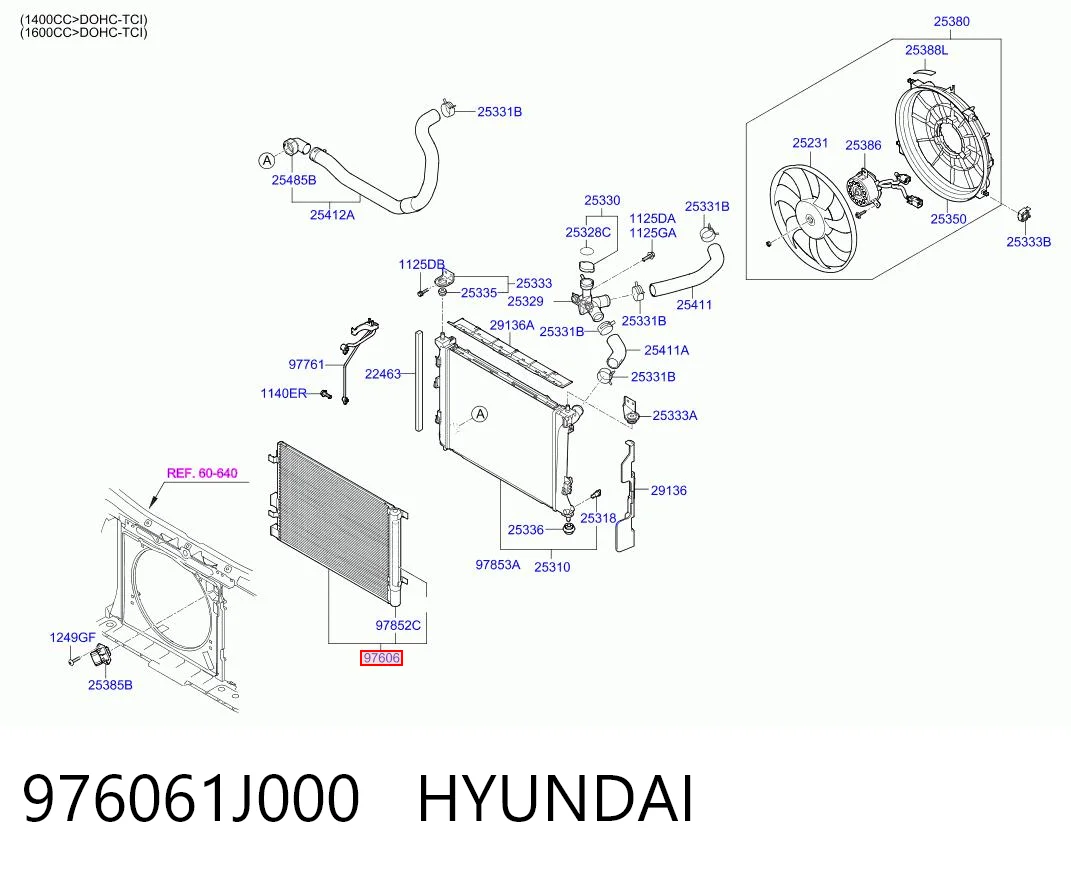 976061J000 Hyundai/Kia