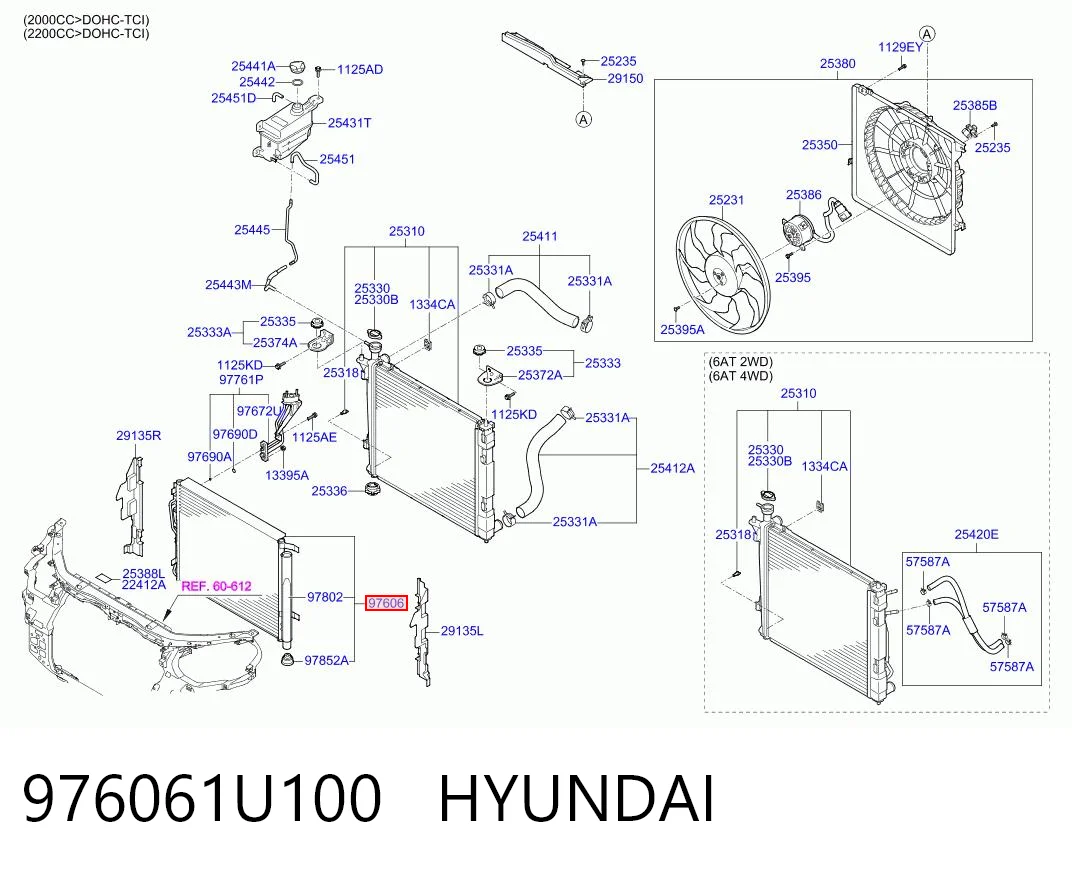 976061U100 Hyundai/Kia