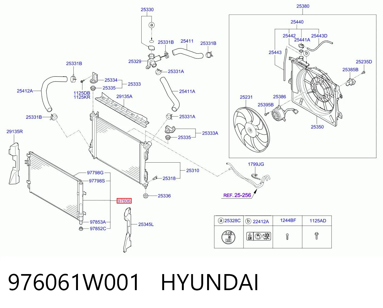 976061W001 Hyundai/Kia