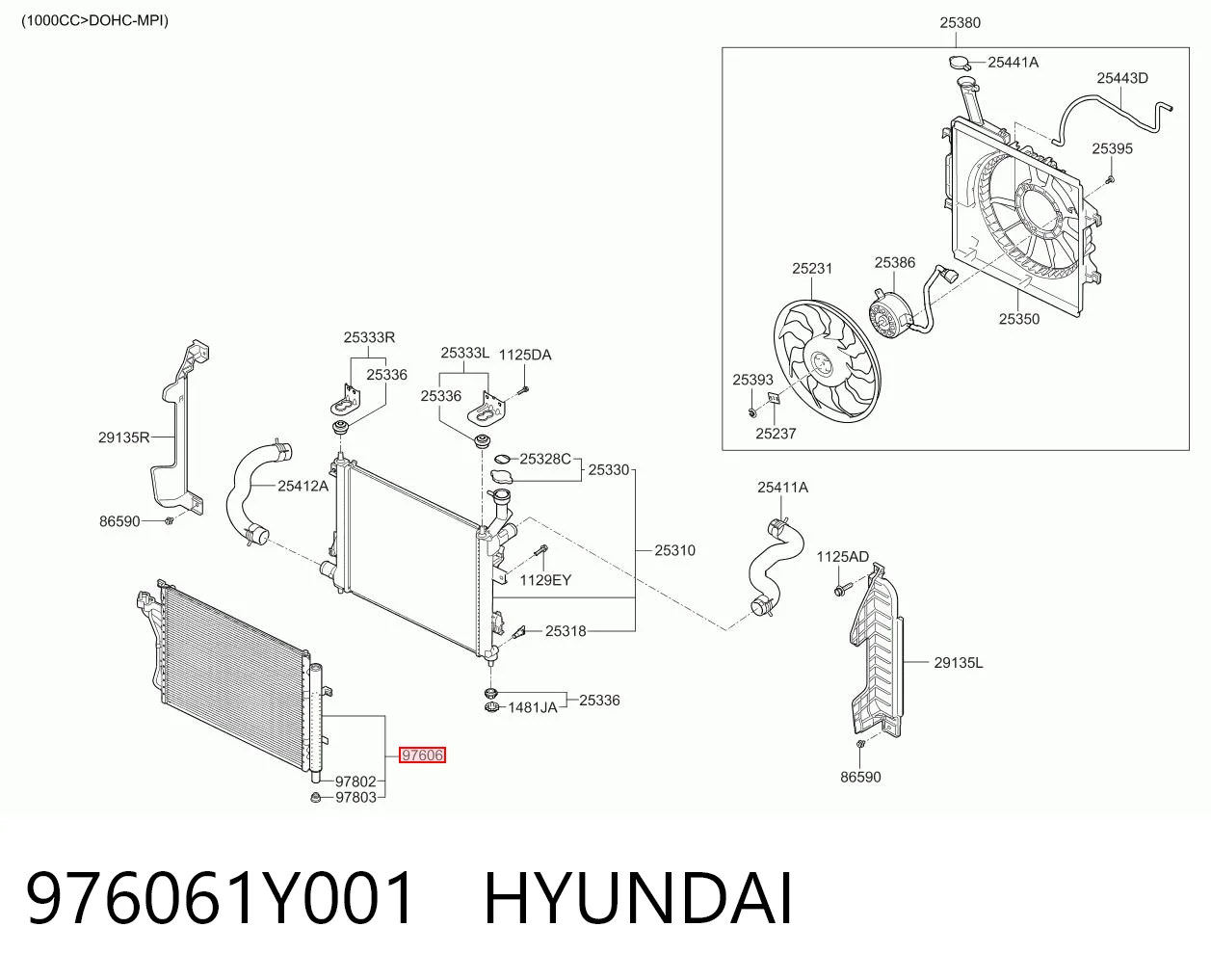 976061Y001 Hyundai/Kia