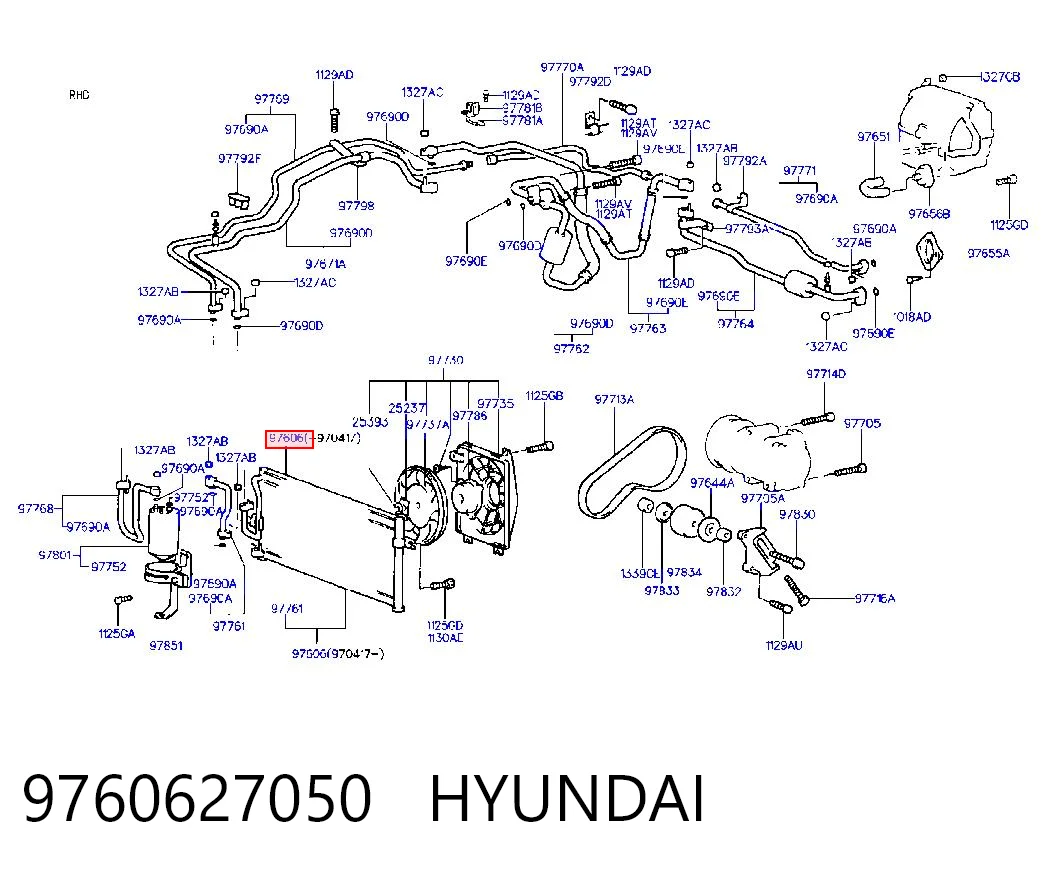 Chłodnica klimatyzacji do Hyundai Coupe I RD