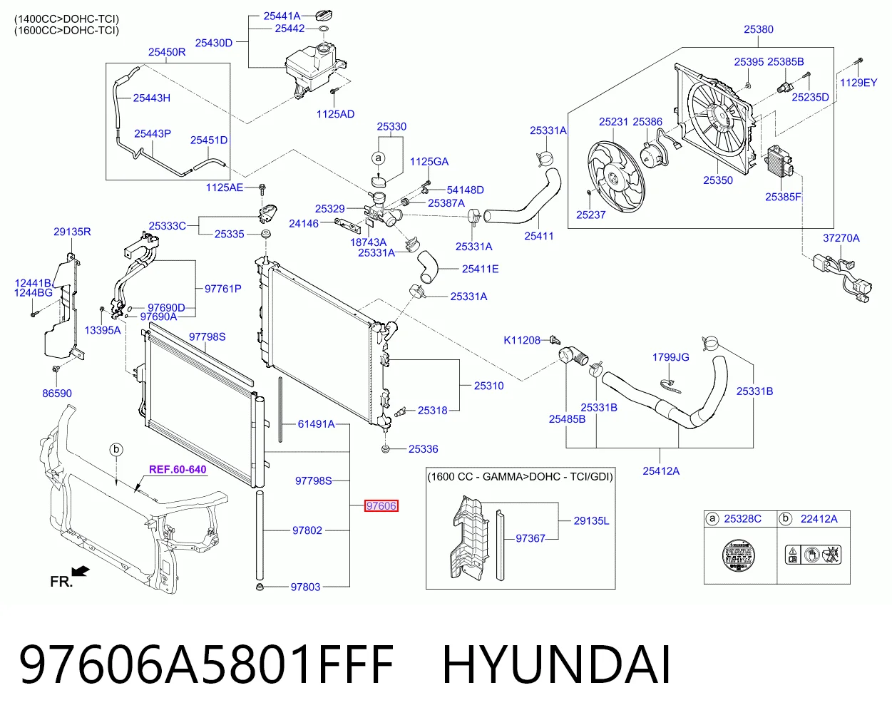 97606A5801FFF Hyundai/Kia