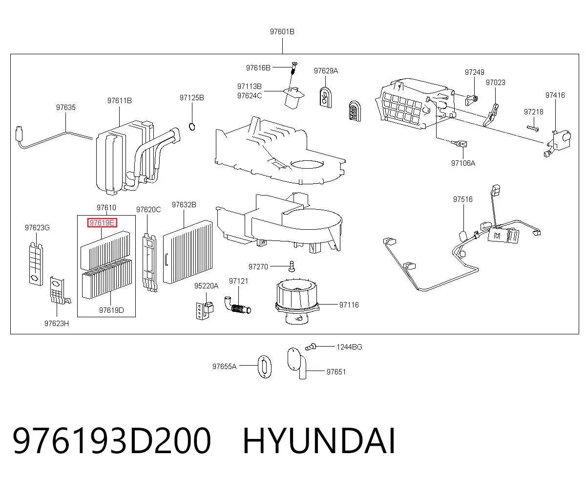 976193D200 Hyundai/Kia