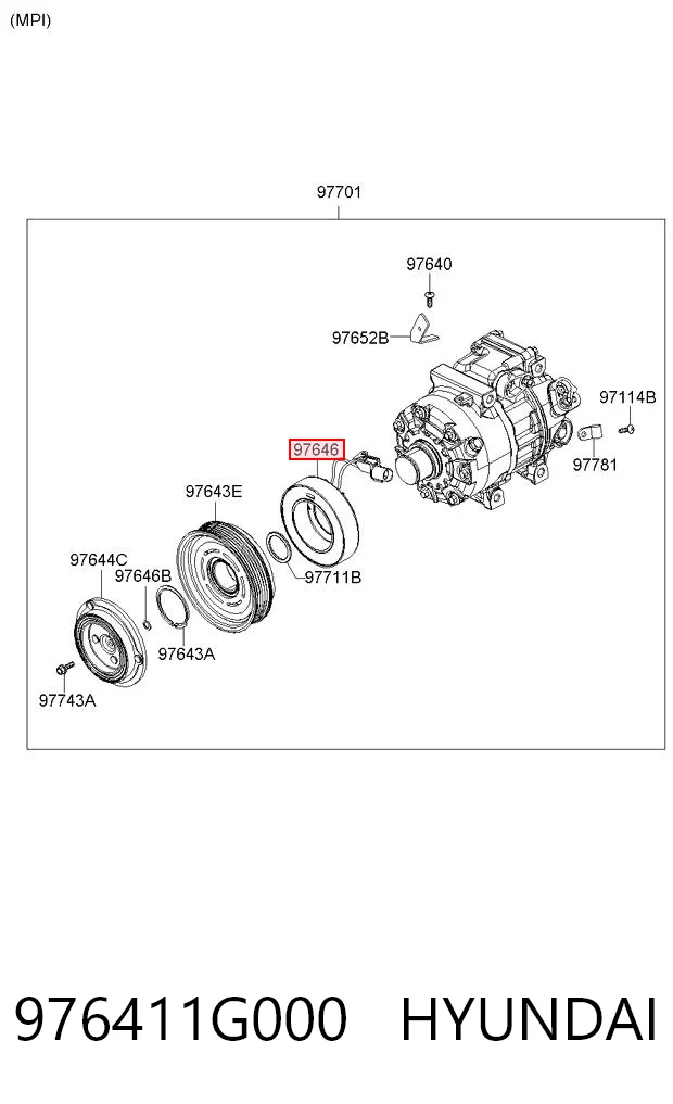 976411G000 Hyundai/Kia