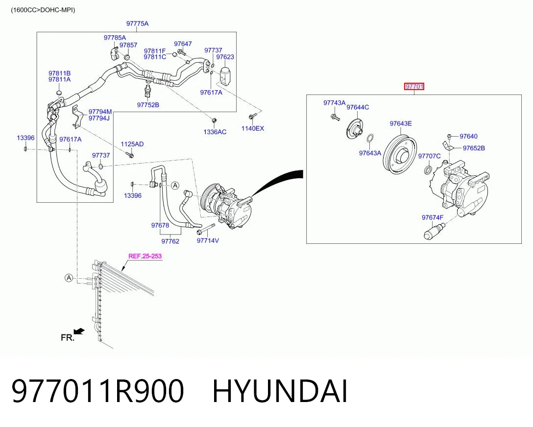 977011R900 Hyundai/Kia Sprężarka klimatyzacji