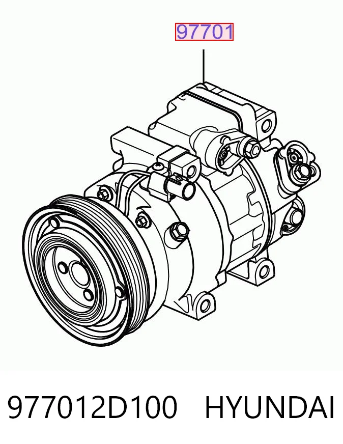 977012D100 Hyundai/Kia Sprężarka klimatyzacji