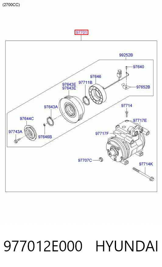 977012E000 Hyundai/Kia