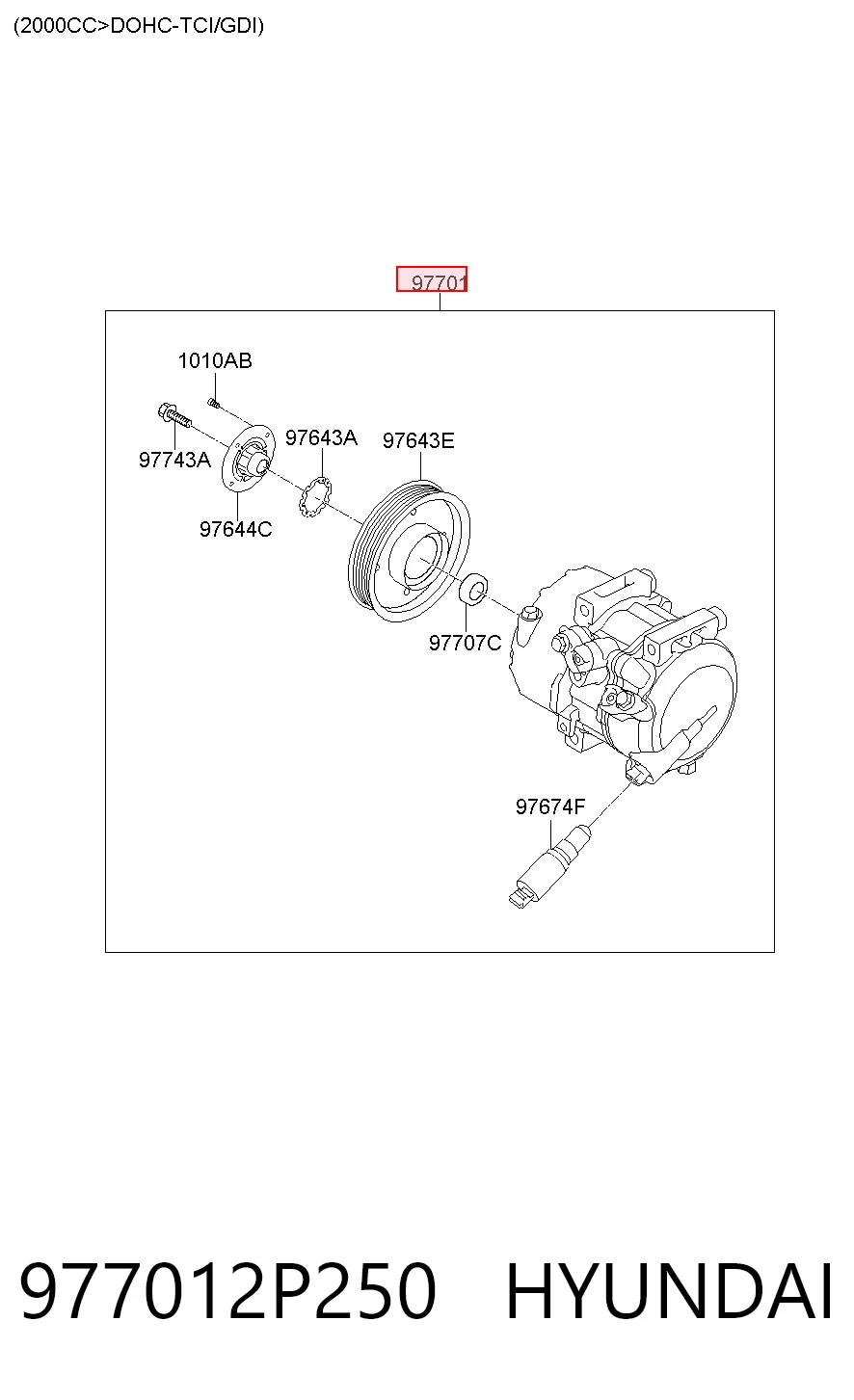 977012P250 Hyundai/Kia