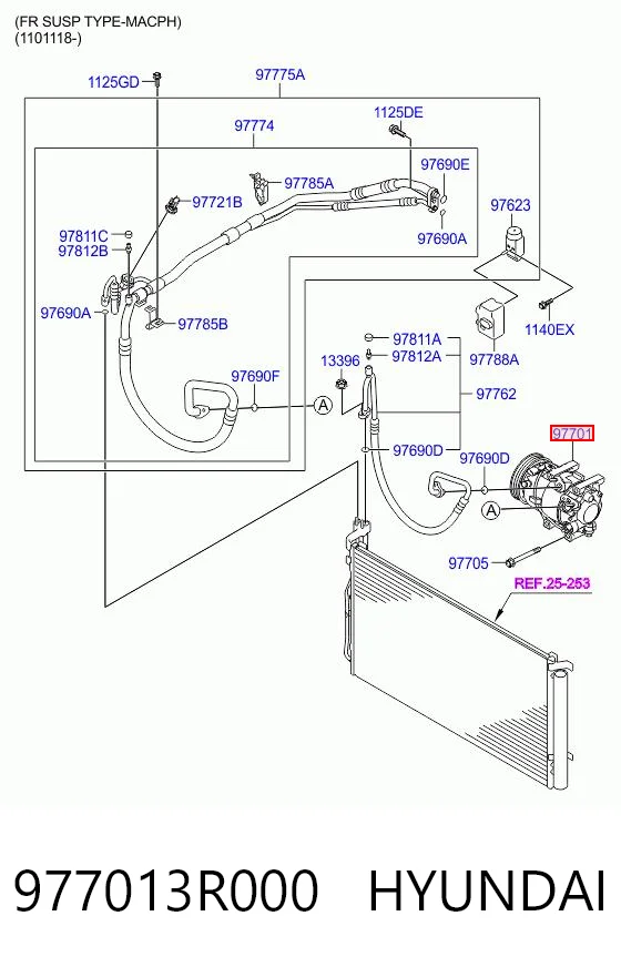 977013R000 Hyundai/Kia Sprężarka klimatyzacji