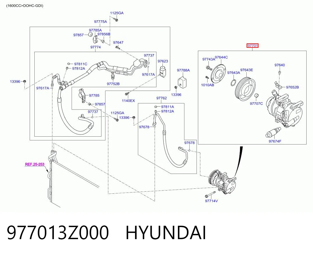 977013Z000 Hyundai/Kia Sprężarka klimatyzacji