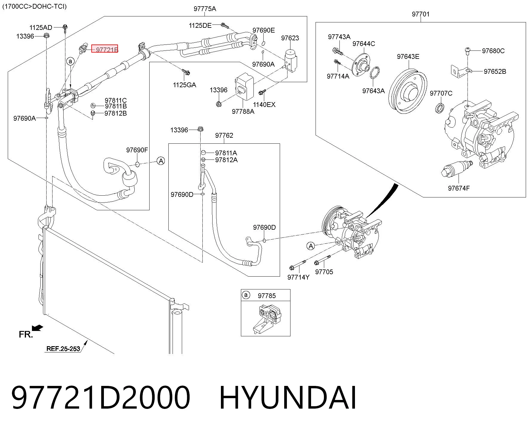 Do koszyka Czujnik ciśnienia bezwzględnego klimatyzacji Hyundai Santa Fe IV TM, TMA