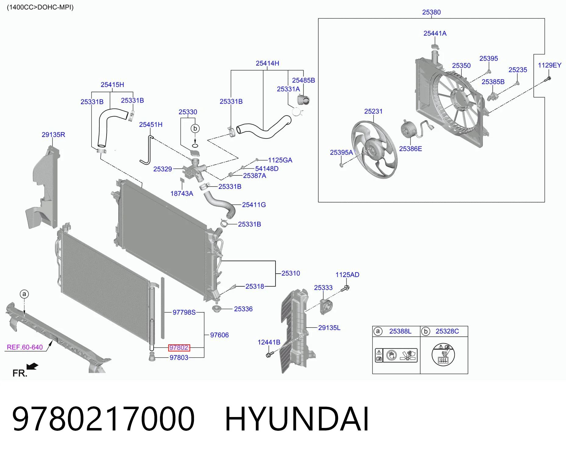 9780217000 Hyundai/Kia Osuszacz klimatyzacji