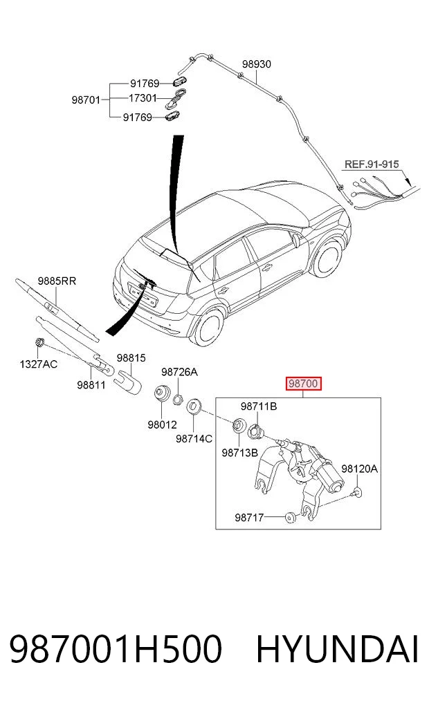 987001H500 Hyundai/Kia