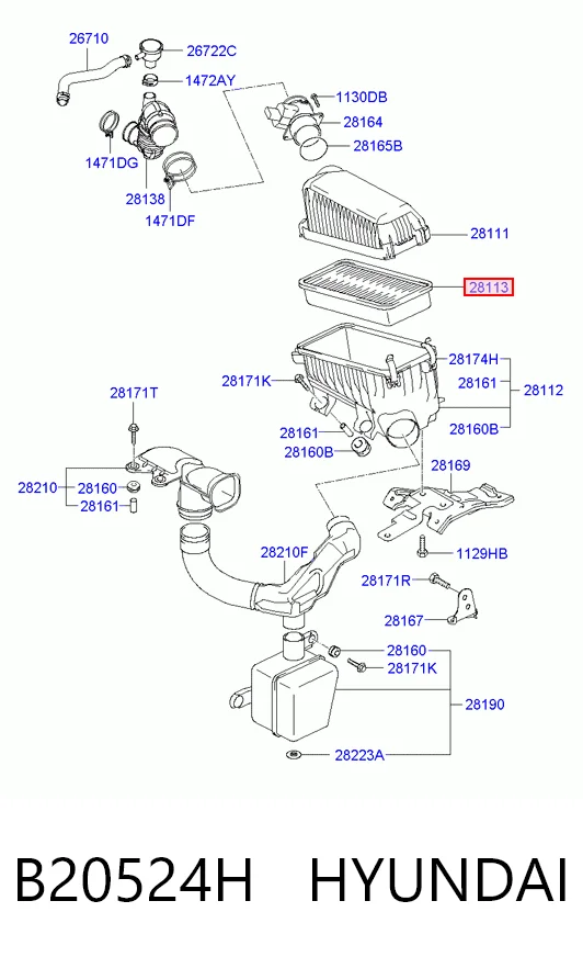 B20524H Hyundai/Kia