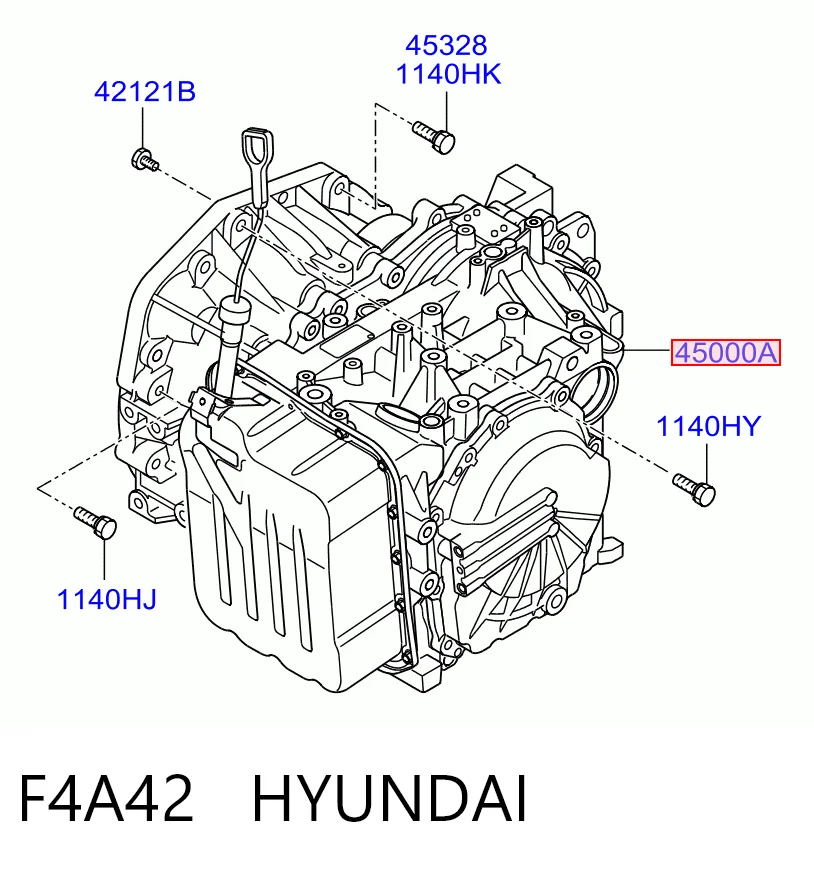 F4A42 Hyundai/Kia Automatyczna skrzynia biegów, kompletna
