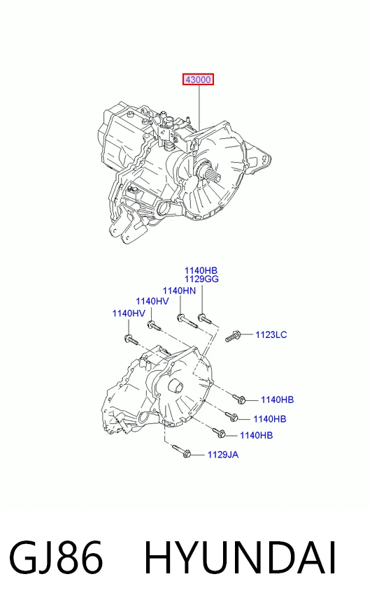 Mechaniczna skrzynia biegów w komplecie do Hyundai Matrix  FC