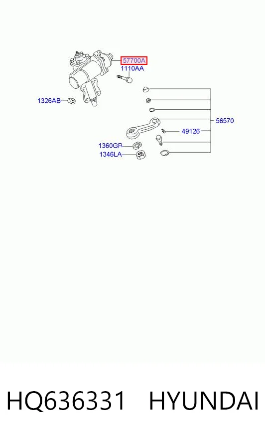 Mechanizm kierowniczy (reduktor) Hyundai Galloper SUV (JK) (1997 - 2003) cena, od 180,12 USD