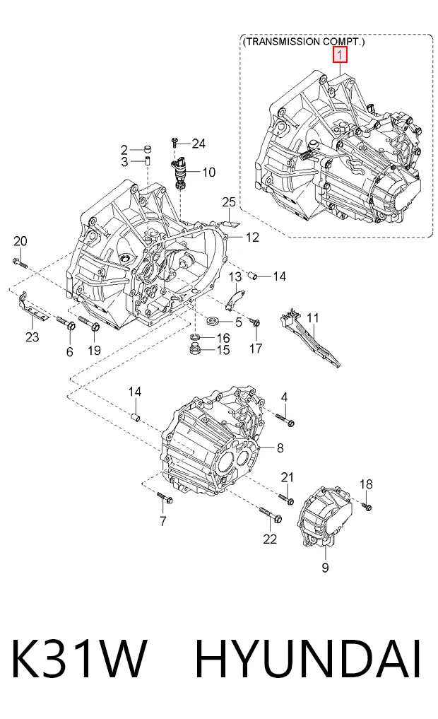 Mechaniczna skrzynia biegów w komplecie do KIA Rio I DC