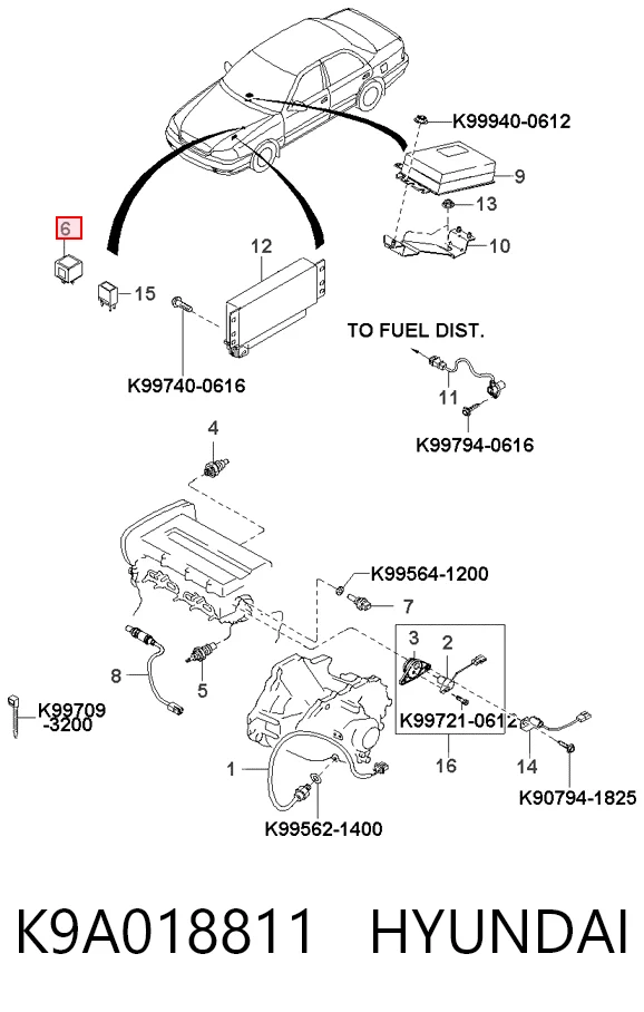 82003697 Ford Elektryczne przekaźnik wielofunkcyjne
