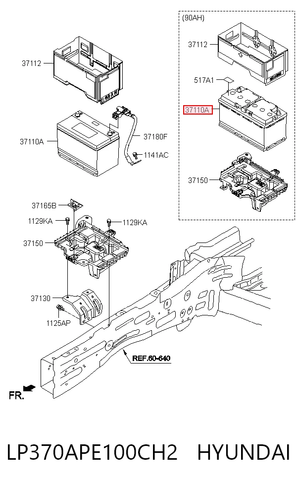 LP370APE100CH2 Hyundai/Kia