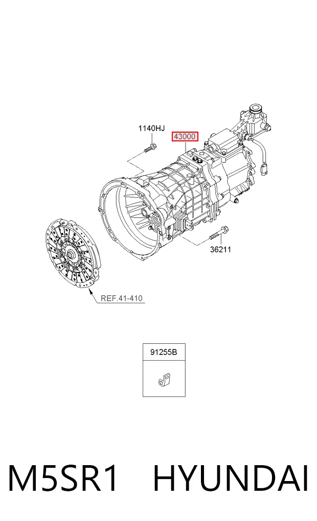 Mechaniczna skrzynia biegów w komplecie do KIA Sorento I JC