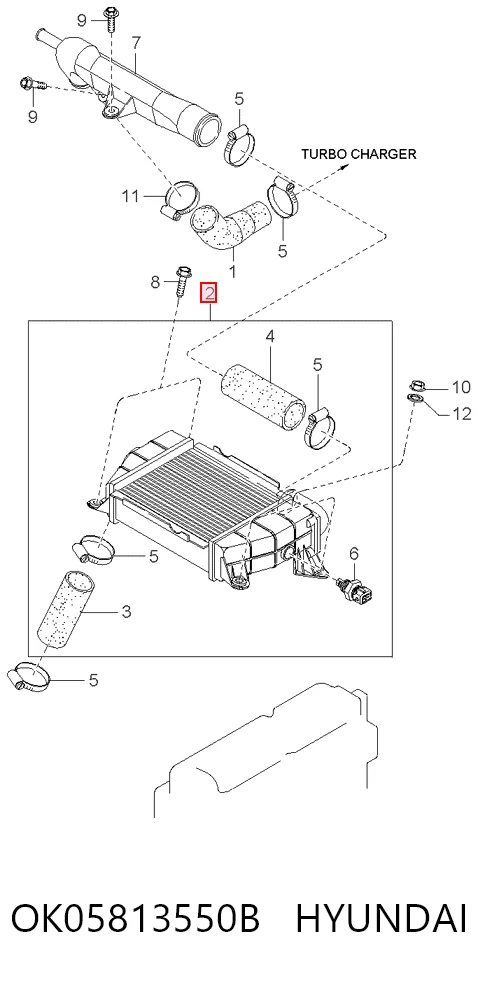 Chłodnica intercoolera do KIA Sportage I K00