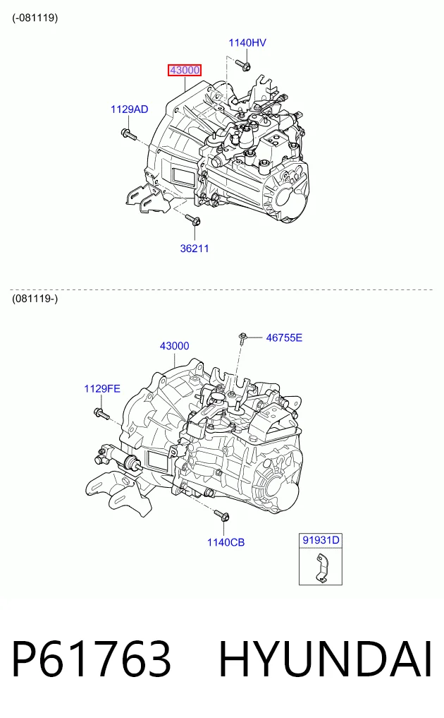 Mechaniczna skrzynia biegów w komplecie do KIA Rio II JB