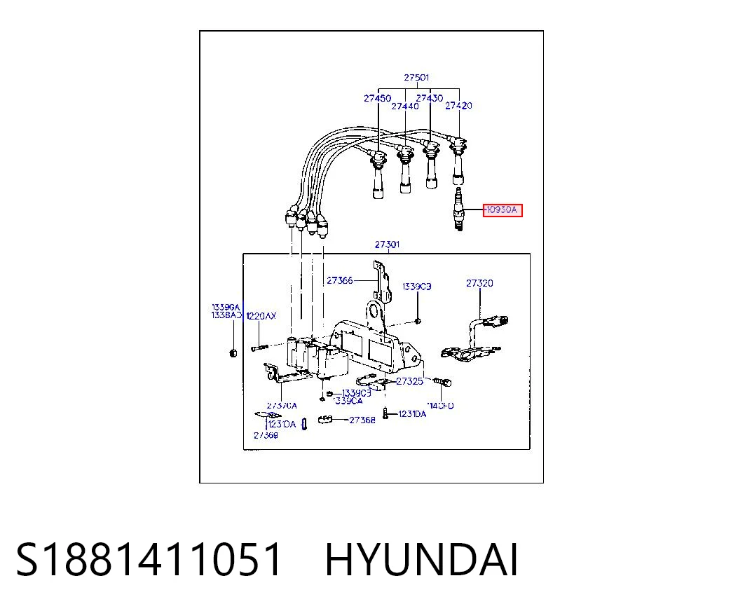 S1881411051 Hyundai/Kia Świeca zapłonowa