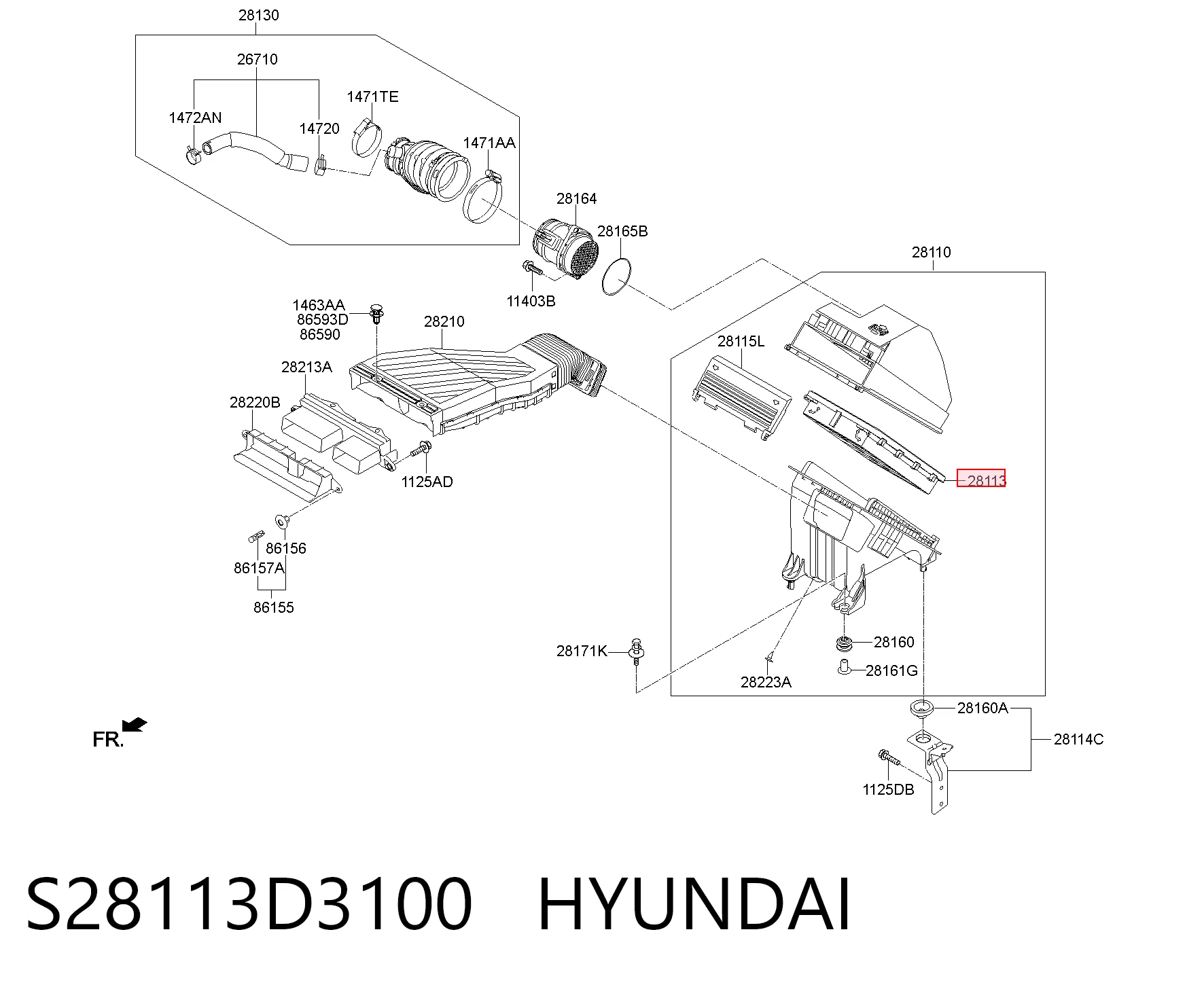S28113D3100 Hyundai/Kia