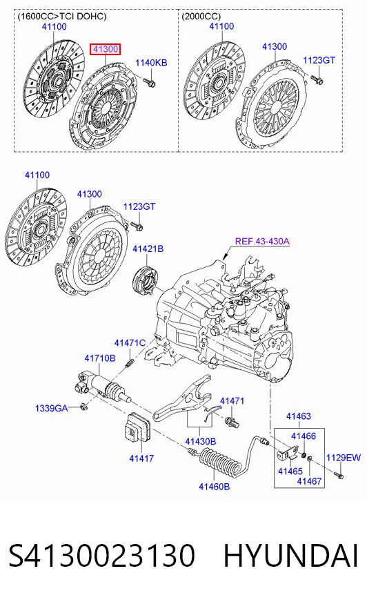 Docisk sprzęgła KIA Rio III sedana (UB) (2010 - 2017) cena, od 65,43 USD