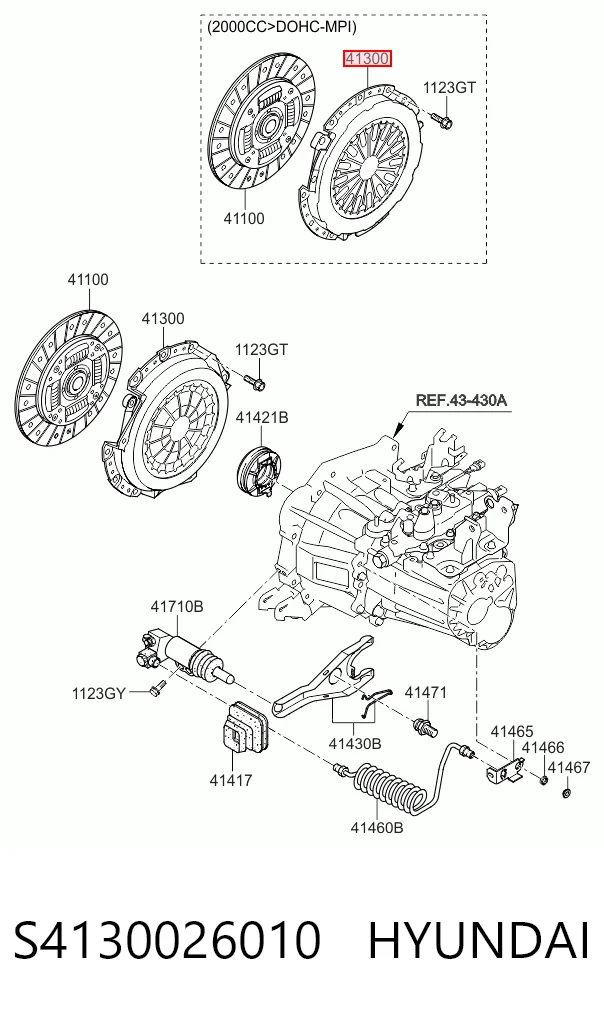 Do koszyka Docisk sprzęgła KIA Rio III UB