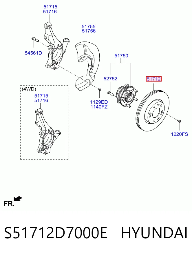 S51712D7000E Hyundai/Kia