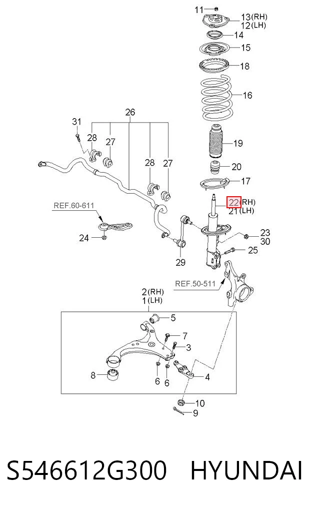 S546612G300 Hyundai/Kia