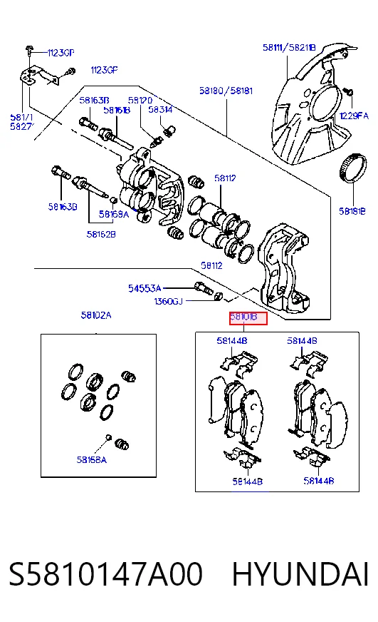 S5810147A00 Hyundai/Kia